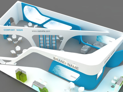 Exhibition booth tradeshow 3D 모델