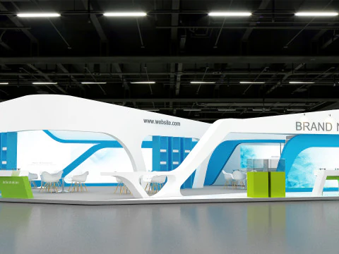 Exhibition booth tradeshow 3D Model