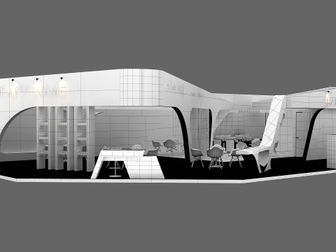 Exhibition booth tradeshow 3D 모델