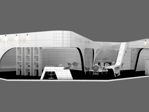 Exhibition booth tradeshow 3D Model
