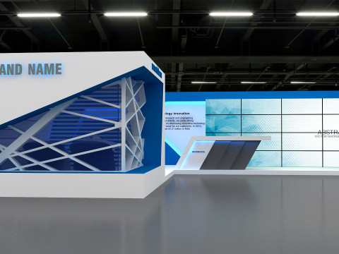 3D Exhibition Stand 3D 모델