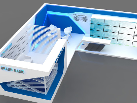 3D Exhibition Stand 3D 모델