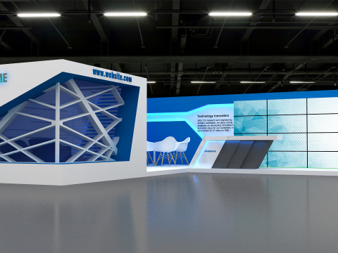 3D Exhibition Stand 3D 모델