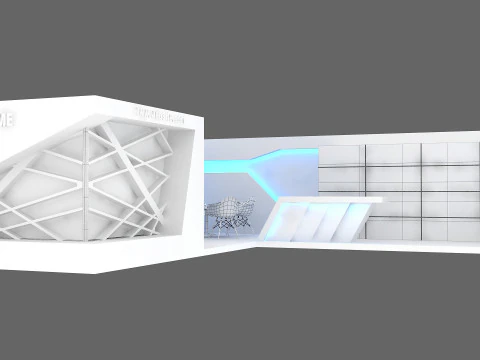 3D Exhibition Stand 3D Model