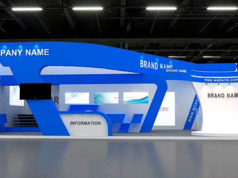 3D Exhibition Booth Design 3D 모델
