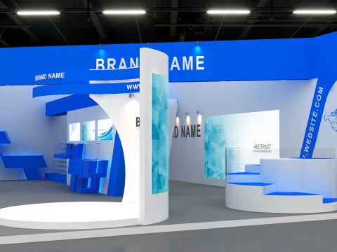 3D Exhibition Booth Design Modèle 3D