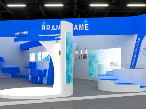 3D Exhibition Booth Design 3D Model