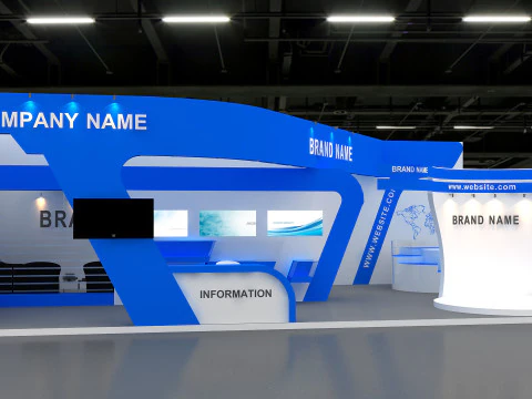 3D Exhibition Booth Design 3D Model
