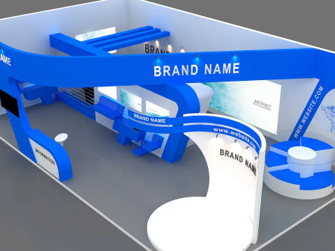 3D Exhibition Booth Design 3D Model