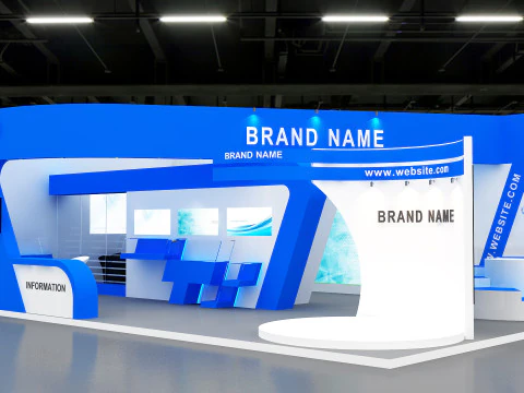 3D Exhibition Booth Design 3D Model