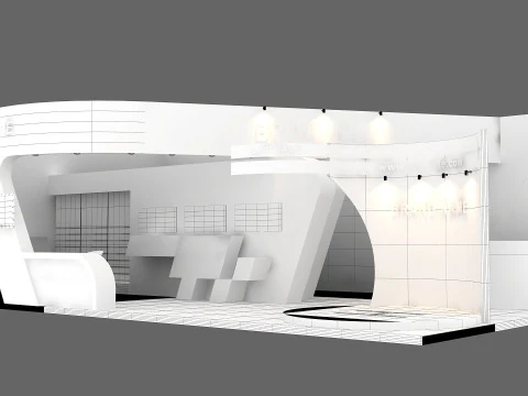 3D Exhibition Booth Design 3D Model
