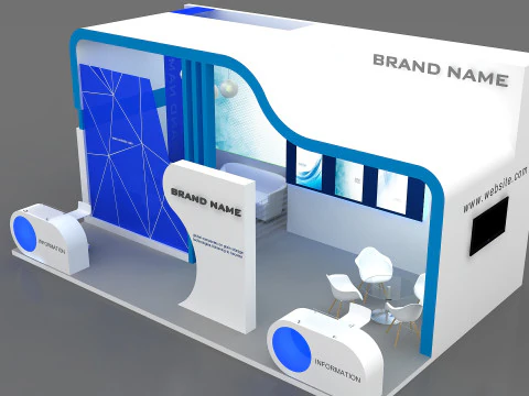 Exhibition booth tradeshow 3D Model