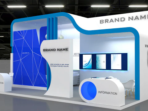 Exhibition booth tradeshow 3D Model