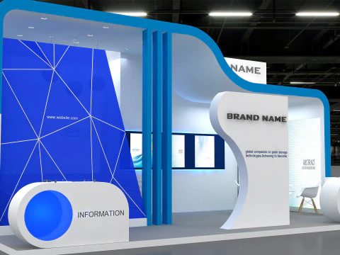 Exhibition booth tradeshow 3D Model