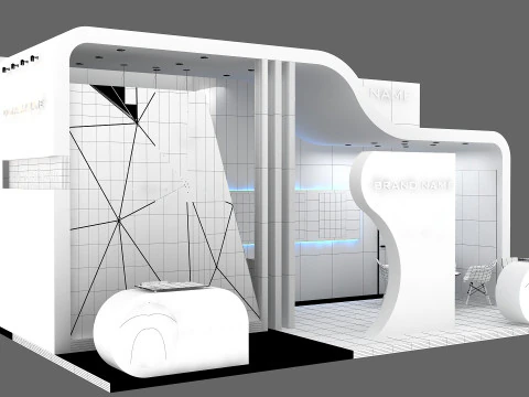 Exhibition booth tradeshow 3D Model