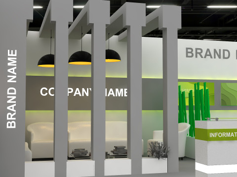 3D Exhibition Booth Model Modèle 3D
