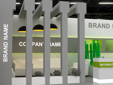 3D Exhibition Booth Model 3D Model
