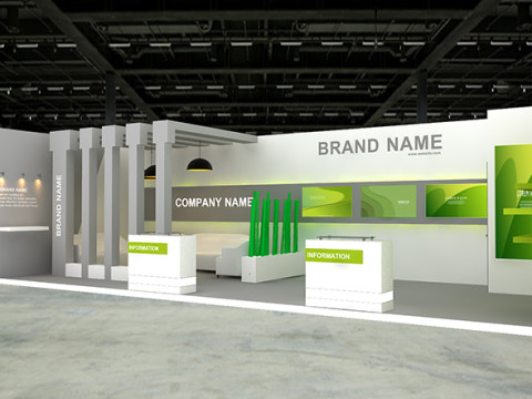 3D Exhibition Booth Model Modèle 3D