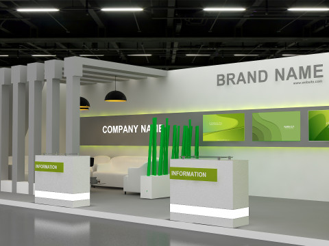 3D Exhibition Booth Model Modèle 3D