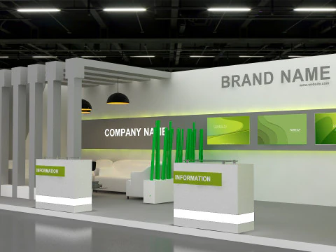 3D Exhibition Booth Model 3D Model