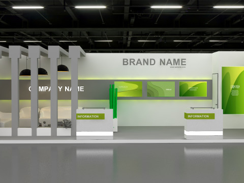3D Exhibition Booth Model Modèle 3D