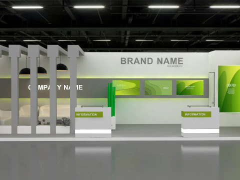 3D Exhibition Booth Model 3D Model