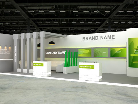 3D Exhibition Booth Model Modèle 3D