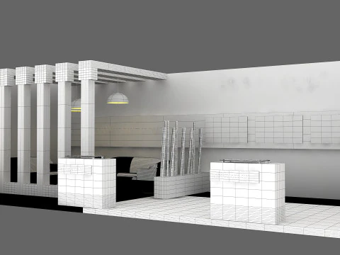 3D Exhibition Booth Model 3D Model