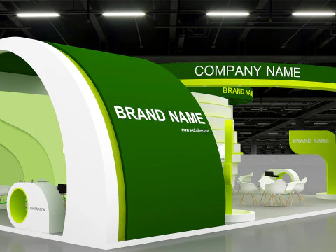 3D Exhibition Stand 3D Model