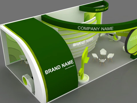 3D Exhibition Stand 3D Model