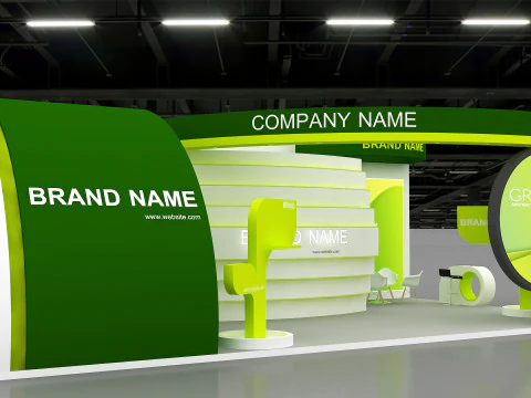 3D Exhibition Stand 3D Model