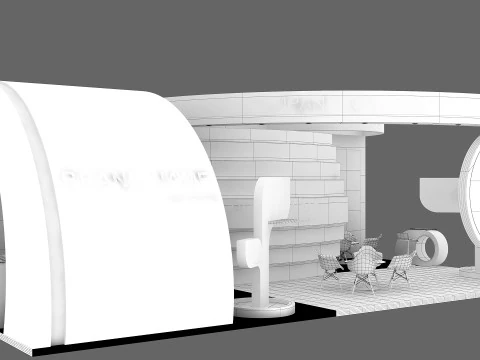 3D Exhibition Stand 3D Model