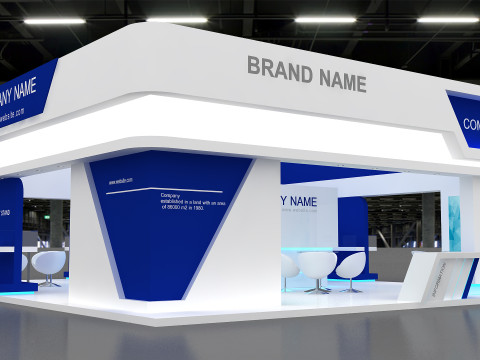 3D Exhibition Stand Modello 3D