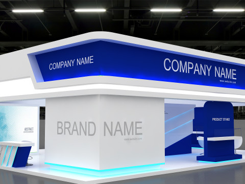 3D Exhibition Stand Modello 3D