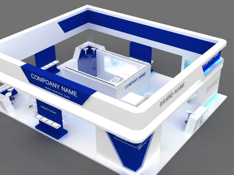 3D Exhibition Stand 3D Model