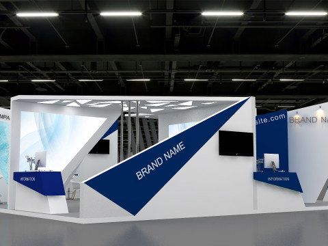 3D Exhibition Booth Design Modello 3D
