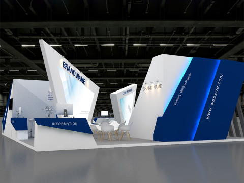 3D Exhibition Booth Design 3D 모델