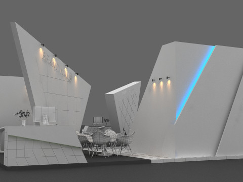 3D Exhibition Booth Design 3D 모델