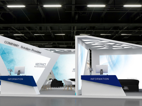 3D Exhibition Booth Design 3D 모델