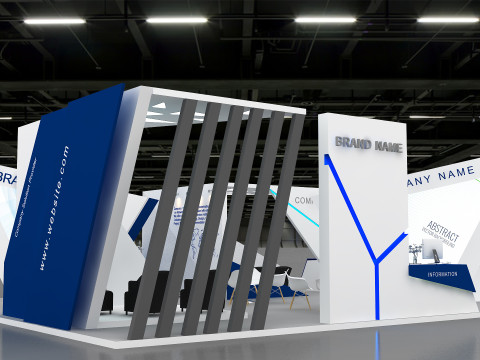 3D Exhibition Booth Design 3D 모델