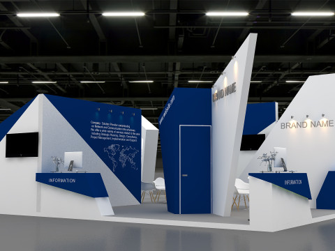 3D Exhibition Booth Design 3D 모델
