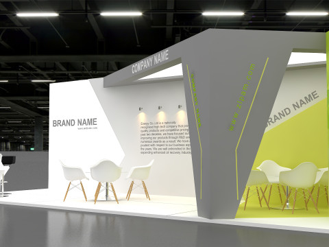 3d booth model 3D 모델