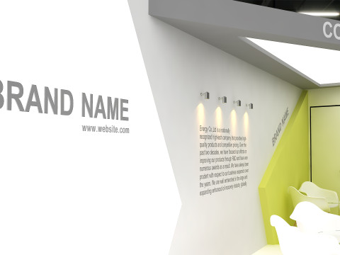 3d booth model 3D 모델