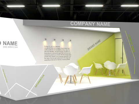 3d booth model 3D 모델