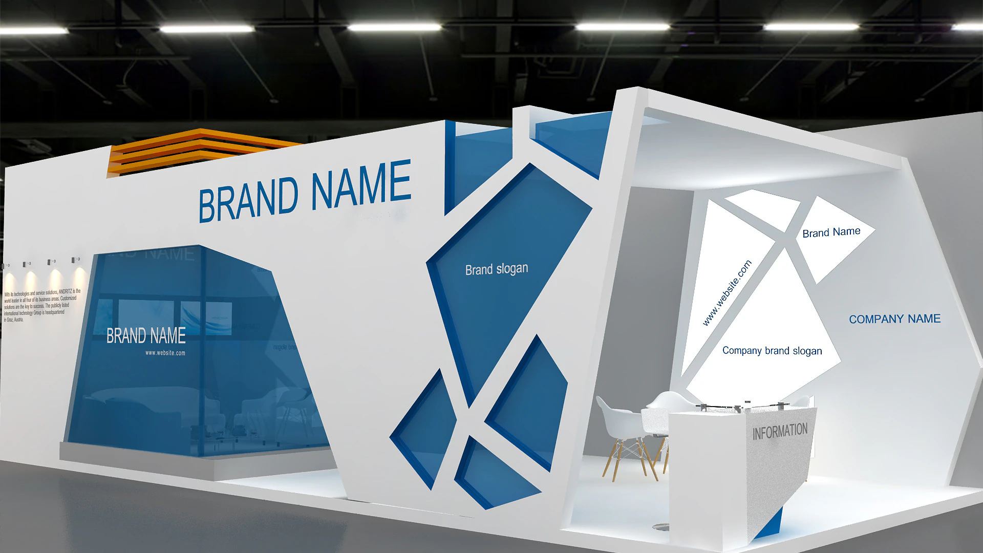 stand 3D Modèle 3D .c4d .max .obj .3ds .fbx .stl .blend 