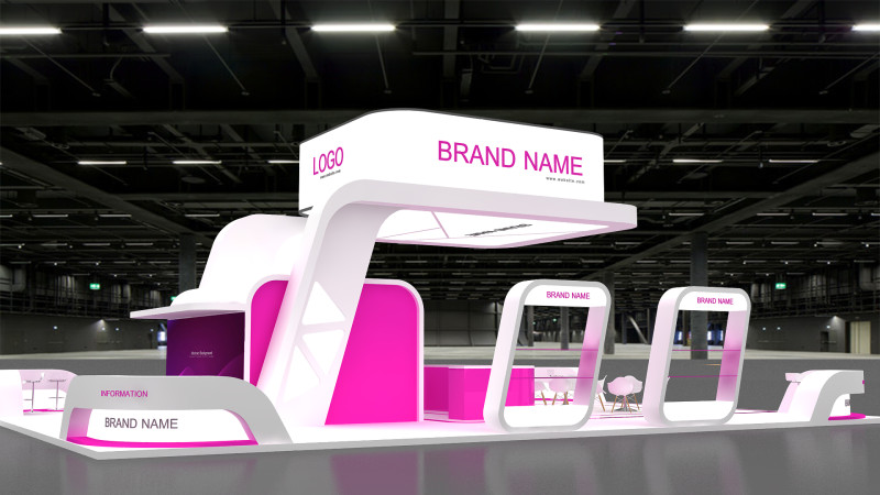3d Booth 3D 模型 .c4d .max .obj .3ds .fbx .stl .blend