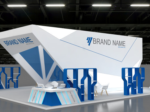 3D Booth Design 3D 模型