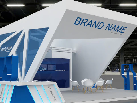 3D Booth Design 3D Model
