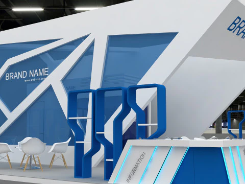 3D Booth Design 3D Model