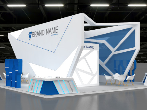 3D Booth Design 3D 모델